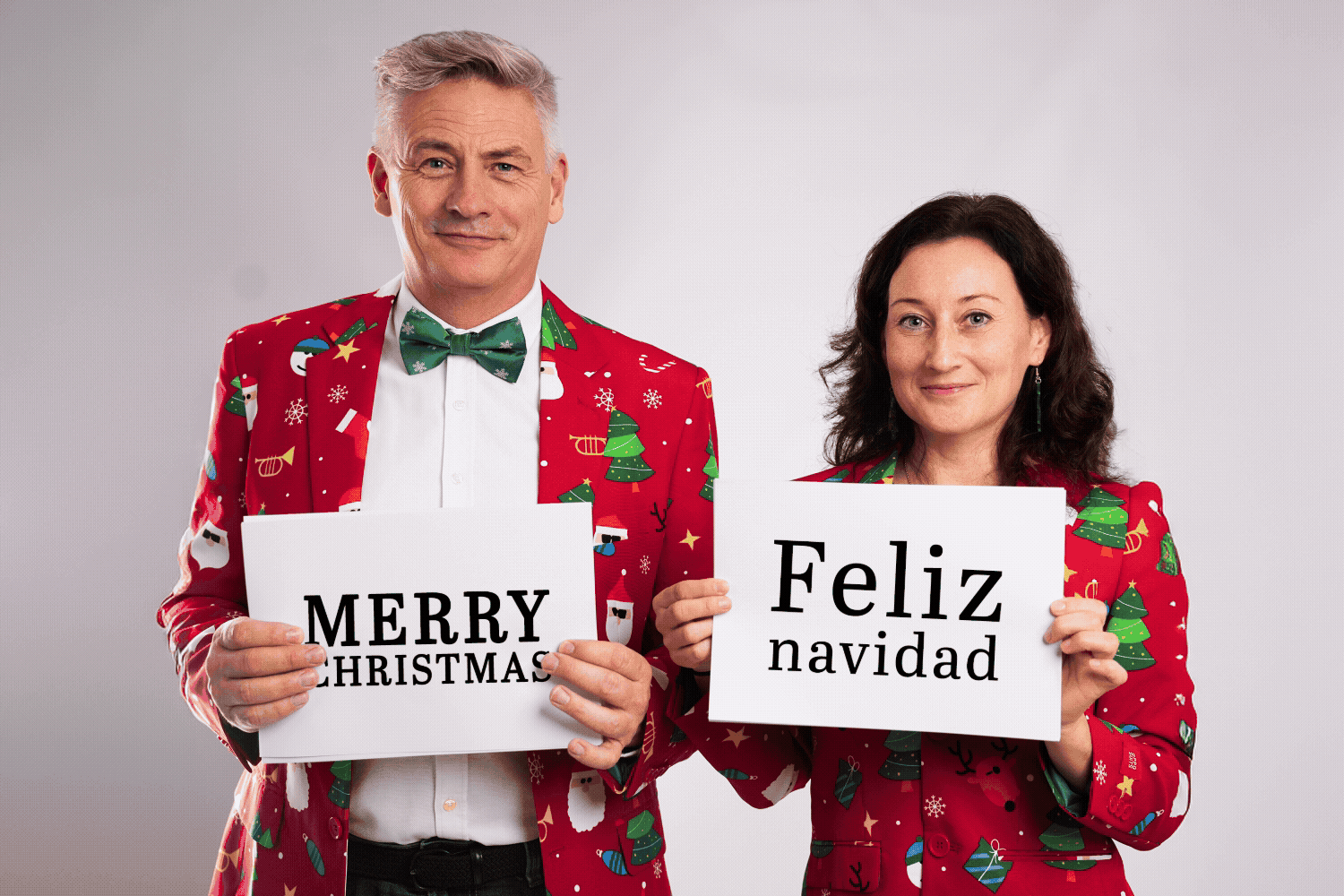 Merry Christmas with signs